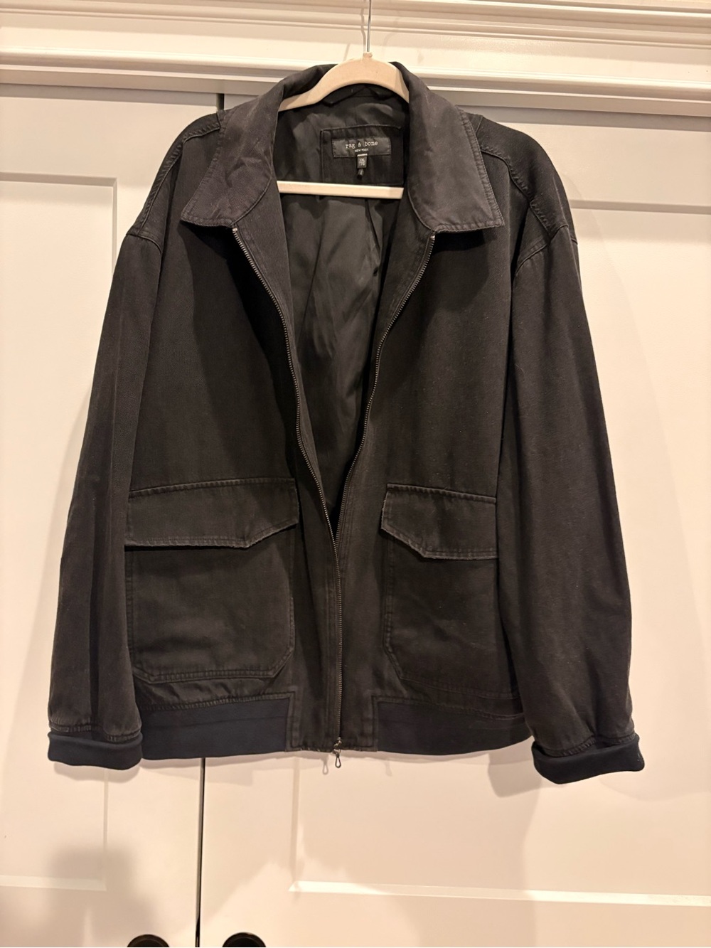 Rag & Bone Men's Black Denim Utility Jacket - Classic Casual